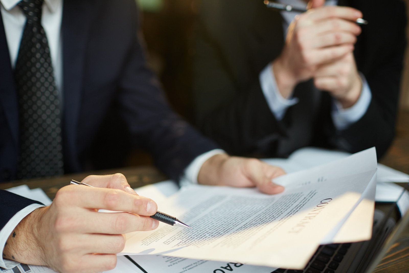 Counsel reviewing a matter